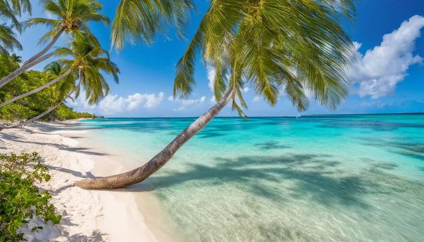 Cayman Island White Sandy beach